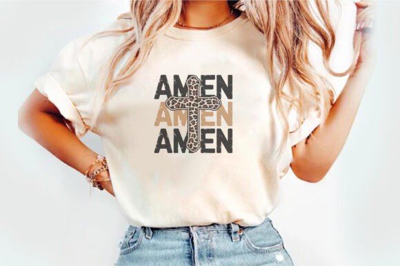 Amen PNG: Christian Sublimation PNG for T-Shirt Designs