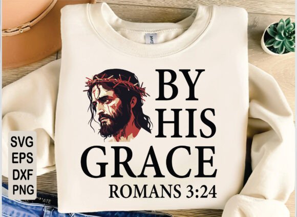 By His Grace SVG PNG: Christian T-Shirt Designs