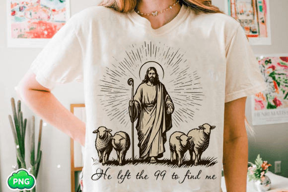 Christian PNG Lost Sheep Jesus SVG PNG