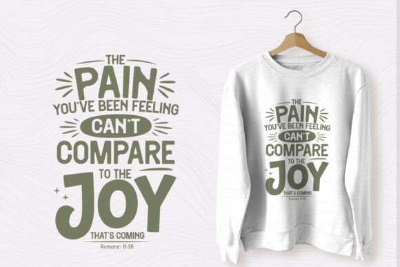 Christian Quote Typography SVG the Pain