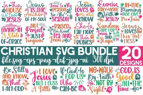 Christian SVG Bundle for T-Shirt Designs