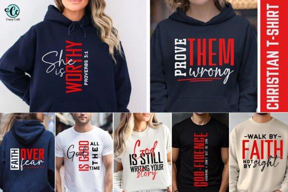 Christian SVG PNG Bundle, Christianity T-Shirt Designs
