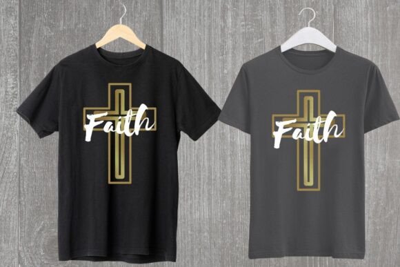 Faith Cross Christian POD T-Shirt Design