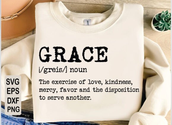 Grace Definition SVG: Christian T-Shirt Designs