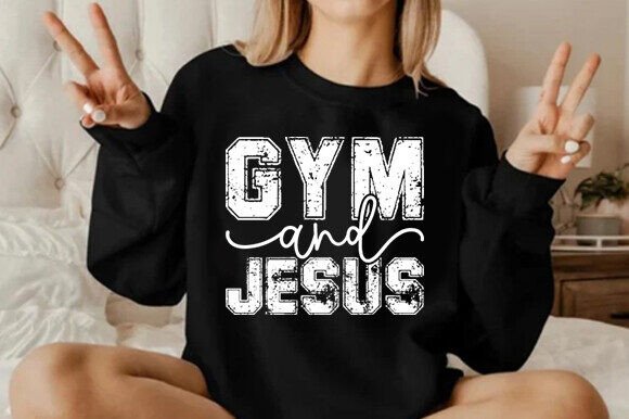 GYM and Jesus SVG: T-Shirt Designs for Faith-Fueled Fitness