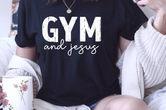 Gym and Jesus T-Shirt Designs SVG PNG