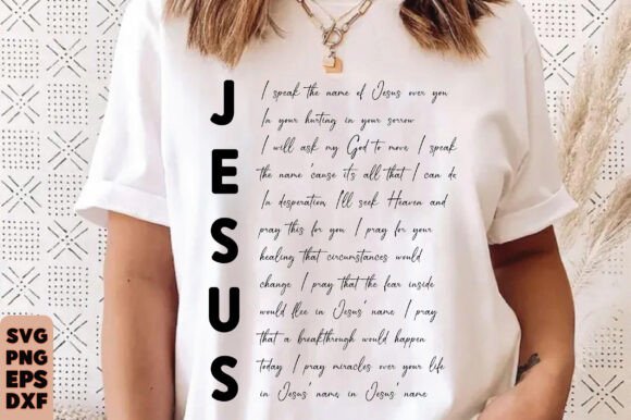 I Speak the Name of Jesus SVG PNG, Chris – T-Shirt Designs