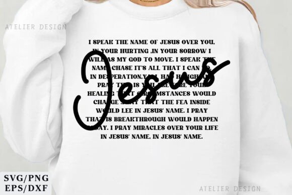 Jesus SVG PNG Sweatshirt Christian T-Shirt Designs