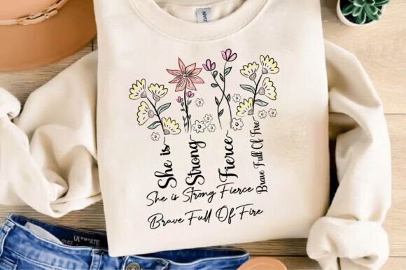 She is Strong SVG: Christian T-Shirt Designs