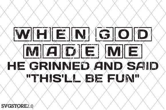 When God Made Me SVG: Christian T-Shirt Designs